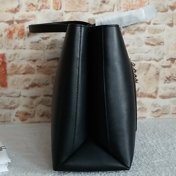 New Michael Kors Cece Ribbon Chain Leather Tote - Picture 4 of 11